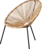 Acapulco Silla Lounge Negro, Natural