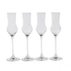 After Dinner Copas De Grappa Juego De 4 Transparente