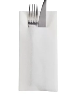 Airlaid Servill./Cubiert. Juego De 12 Blanco