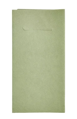 Airlaid Servill./Cubiert. Juego De 12 Verde Oliva