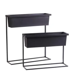 Balco Caja Para Plantas Negro