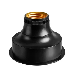 Bati Soporte Lamprar Pila E27 Negro
