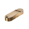 Brass Cubo Basura Mesa Bronceado