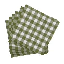 Check Green Paquete De 20 Servilletas Verde