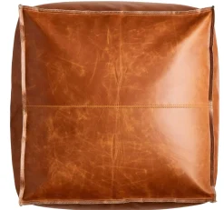 Cognac Puf Marron