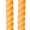 Curl Velas Juego De 2 Ocre