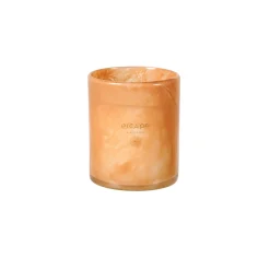 Escape Black Oudh Vela Perfumada En Vaso Blanco, Color Rosa Viejo