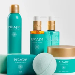 Escape Senses Espuma De Ducha En Botella Turquesa