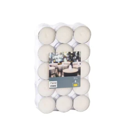 Flame Velas Pequenas Juego De 30 Blanco