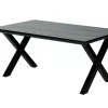 Formax Mesa De Jardín Con Patas En X Negro