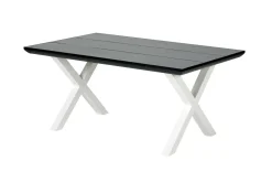 Formax Mesa De Jardín Con Patas En X Negro/Blanco