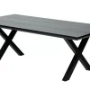 Formax Mesa De Jardín Con Patas En X Negro