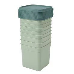 Freezer Cajas Congeladoras Juego De 10 Menta, Verde Oscuro