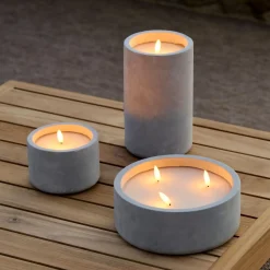Fuego Vela Led Solar Gris Claro