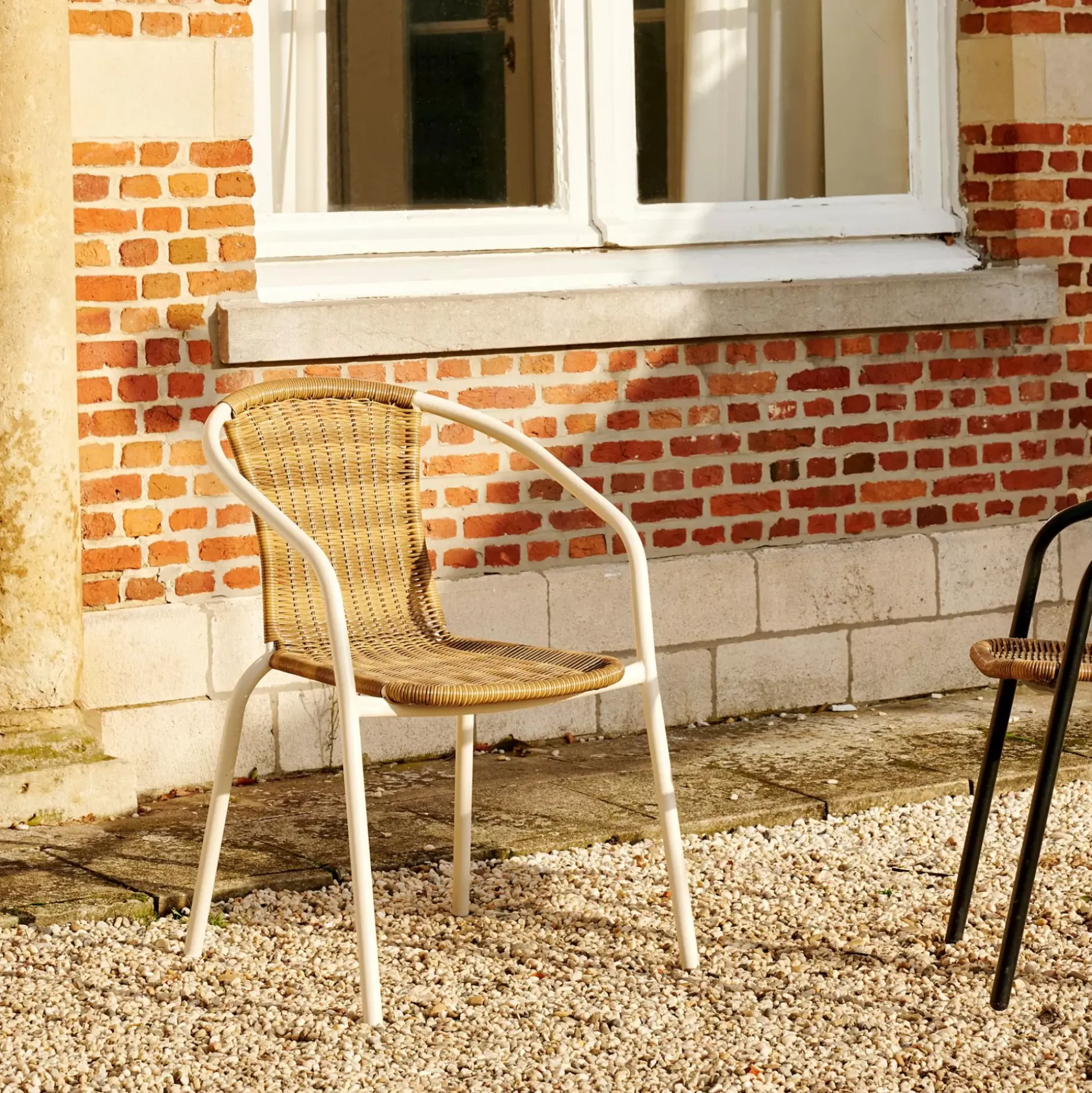 Gerona Silla Apilable Arena + Natural