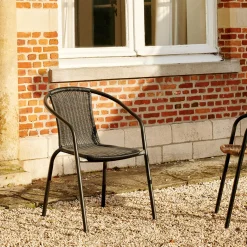 Gerona Silla Apilable Negro