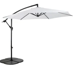 Hawai Parasol Colgante Sin Pie Blanco