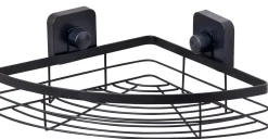 Industria Rinconera Para Ducha Con Ventosas Negro