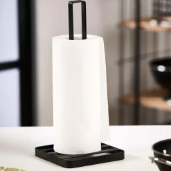 Industria Soporte De Papel De Cocina Negro