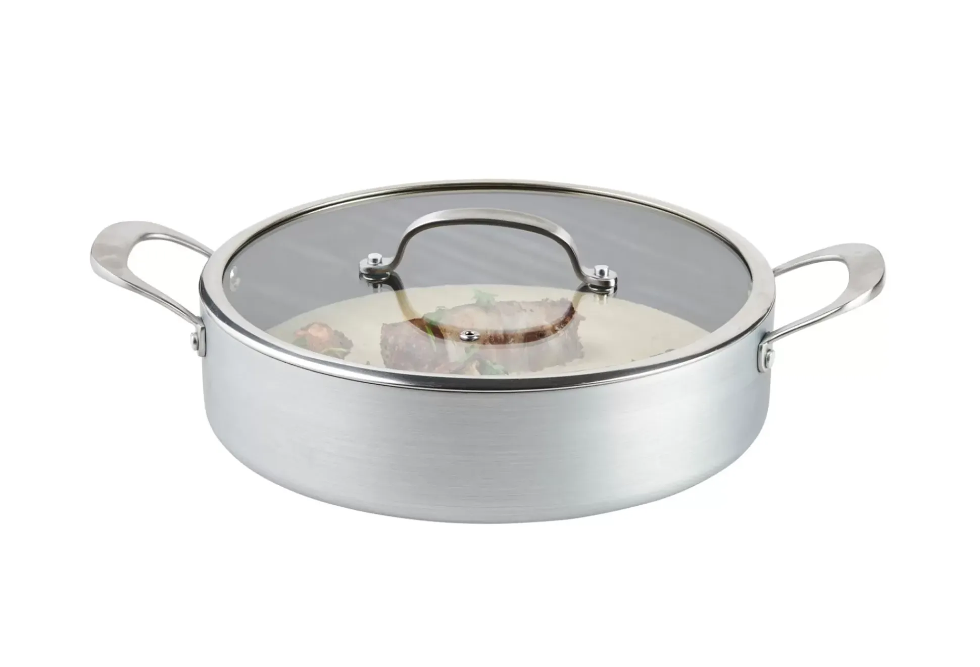 Kastrol Olla Con Tapa Plateado