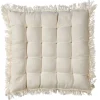 Lia Cojin De Asiento Blanco