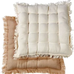 Lia Cojin De Asiento Blanco