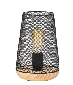 Mesh Lampara De Mesa Negro