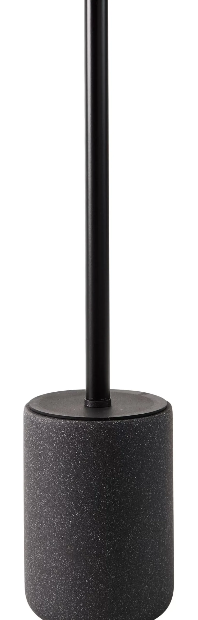 Moon Cepillo Wc En Soporte Negro, Gris Oscuro