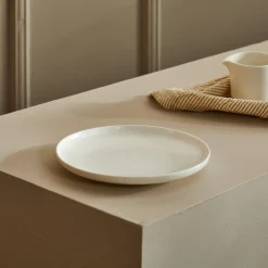Moon Plato De Postre Blanco