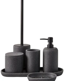 Moon Soporte De Algodones Con Tapa Gris Oscuro