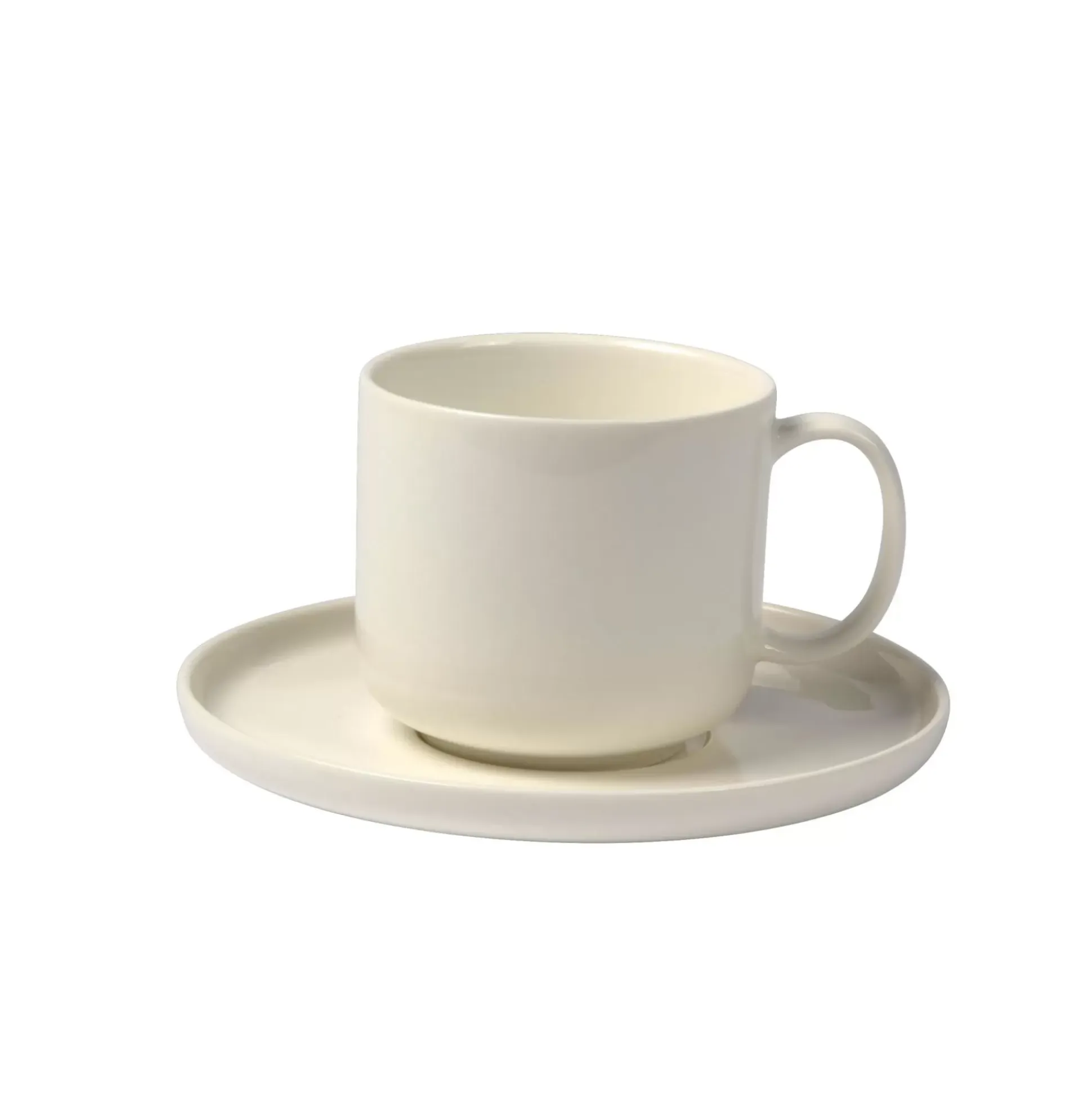 Moon Taza Y Plato Blanco