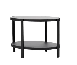 Ovala Mesita De Salon Negro