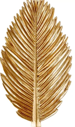 Palm Hoja Decorativa Dorado