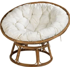 Papasan Silla Natural, Blanco Apagado