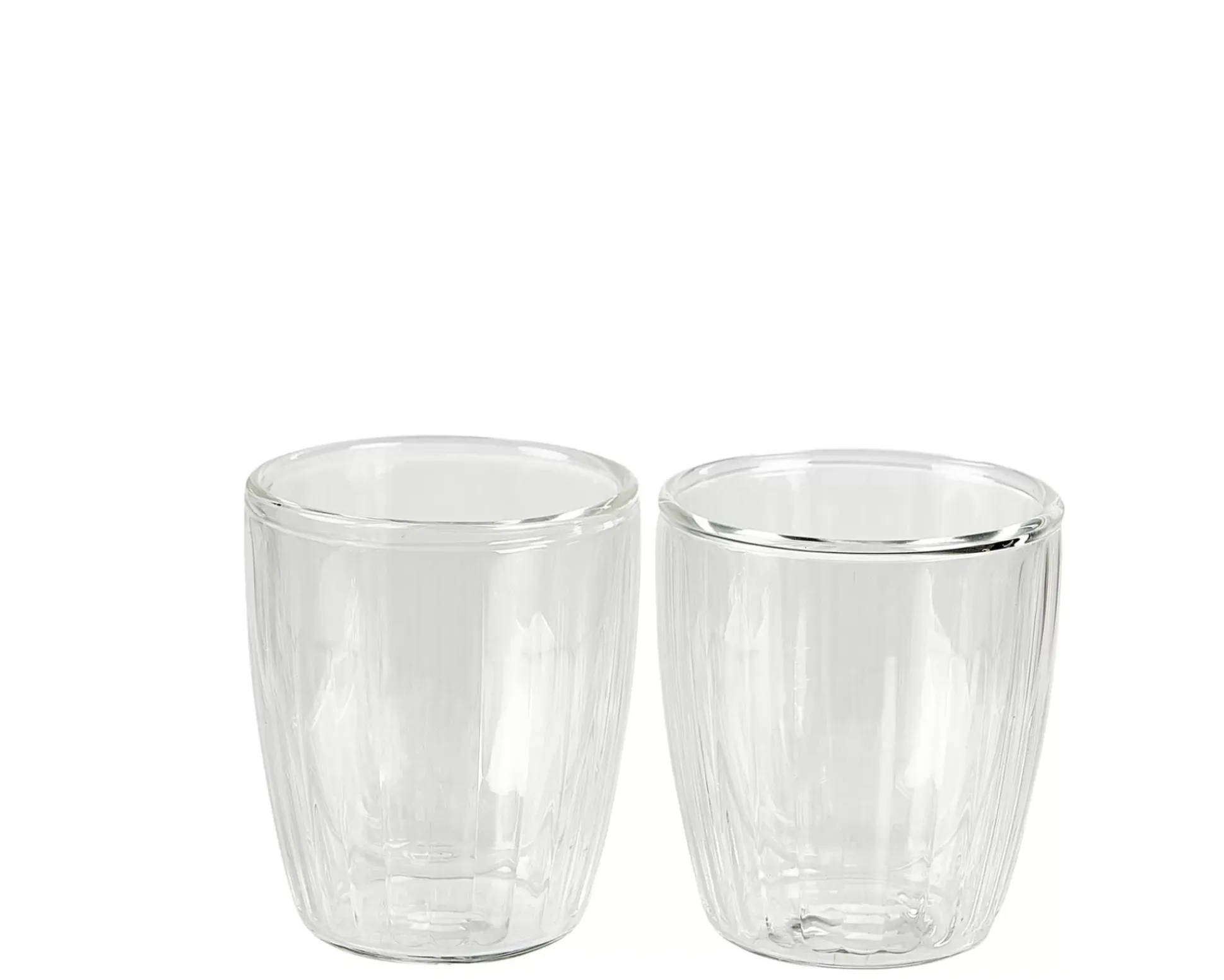 Pausa Vaso De Doble Pared Juego De 2 Transparente