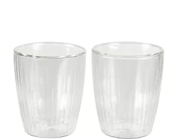 Pausa Vaso De Doble Pared Juego De 2 Transparente