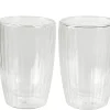 Pausa Vaso De Doble Pared Juego De 2 Transparente