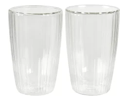 Pausa Vaso De Doble Pared Juego De 2 Transparente