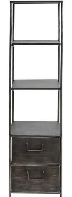Pharma Estanteria De Pared Con 2 Cajones Negro