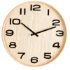 Plywood Reloj De Pared Natural