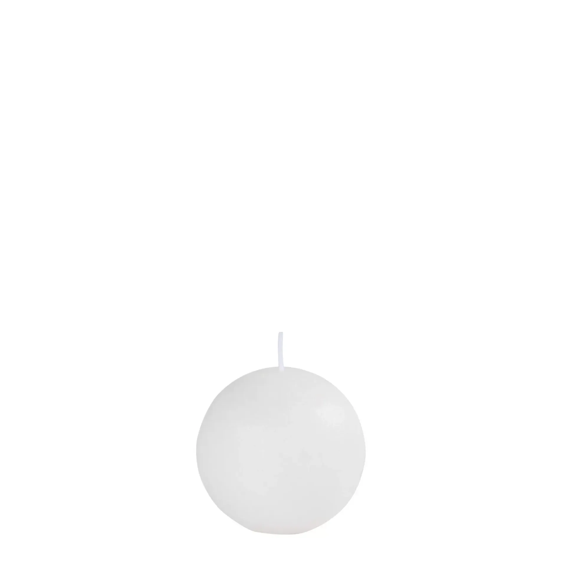 Pure Rustic Vela Esferica Blanco