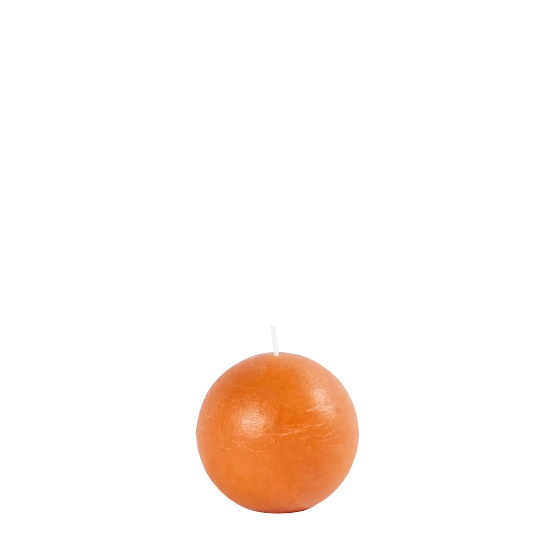 Pure Rustic Vela Esferica Naranja