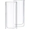 Relax Vasos De Doble Pared Juego De 2 Transparente