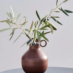 Rondo Florero Marron Oscuro