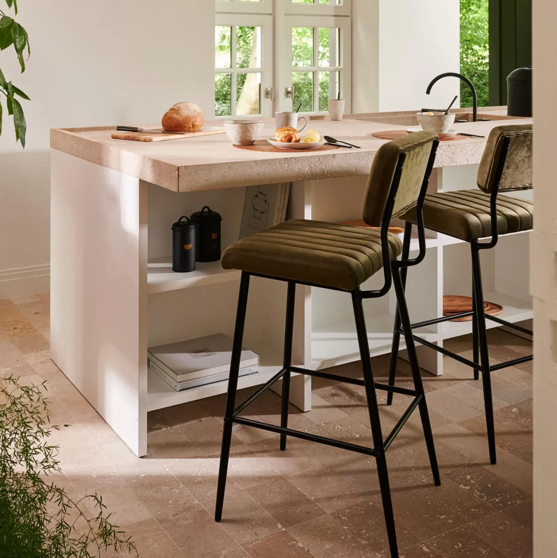 Roxy Silla De Bar Prof. Asiento: 44 Cm