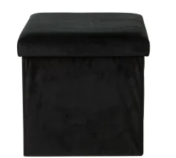 Stor Puf Plegable Funcion Almac. Negro