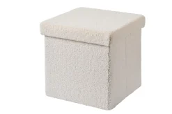 Stor Puf Plegable Funcion Almac. Blanco