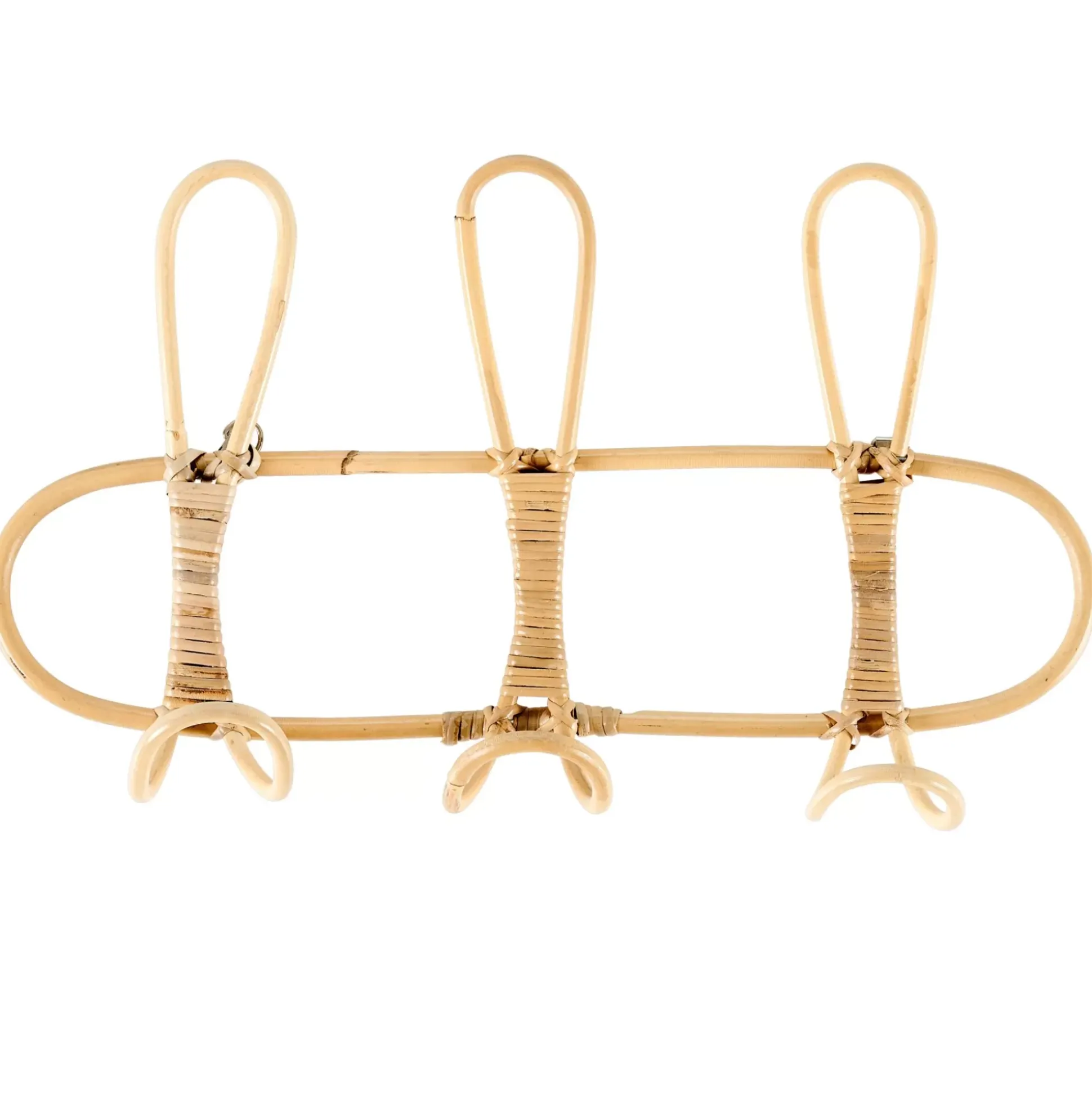 Tres Perchero De Pared Natural