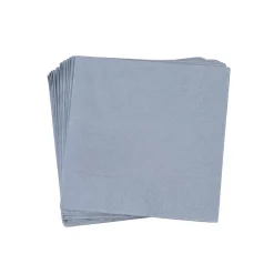 Uni Paquete De 20 Servilletas Gris