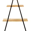 Vermont Estanteria De Pared Negro, Natural